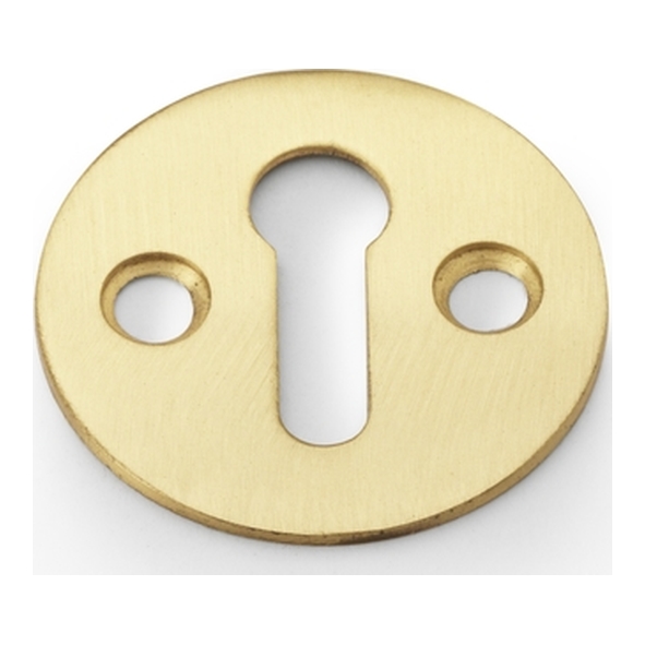 AW399SB • Satin Brass • Alexander & Wilks Victorian Standard Profile Escutcheon